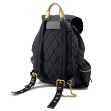 将图像加载到图库查看器中,BURBERRY Logo Backpack Black4033282 Nylon Leather