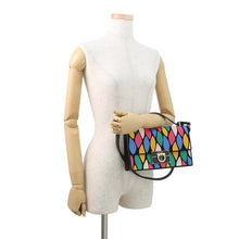 Load image into Gallery viewer, Ferragamo Gancini 2WAY Shoulder Bag Black/Multicolor21G008 Leather