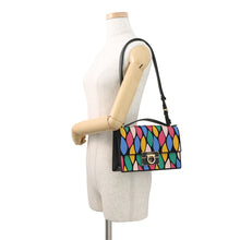 Load image into Gallery viewer, Ferragamo Gancini 2WAY Shoulder Bag Black/Multicolor21G008 Leather