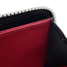 Load image into Gallery viewer, Valentino Garavani Lock Studded Round Zip Long Wallet Black Leather