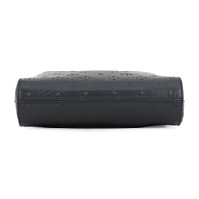 Load image into Gallery viewer, Christian Louboutin Logo Embossed Shoulder Bag Navy PVC Leather