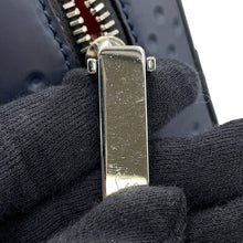 Load image into Gallery viewer, Christian Louboutin Logo Embossed Shoulder Bag Navy PVC Leather