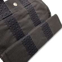 将图像加载到图库查看器中,HERMES Her Line Tote Bag Gray Canvas Size PM
