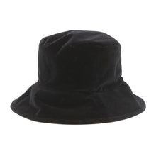 Load image into Gallery viewer, MIUMIU logo bucket hat Size M Black5HC196 Velvet