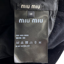 Load image into Gallery viewer, MIUMIU logo bucket hat Size M Black5HC196 Velvet