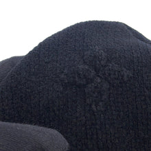 Load image into Gallery viewer, LOUIS VUITTON LV Crush Monogram Beanie Size S NoirM96194 Cotton97% Nylon2% Polyurethane1%