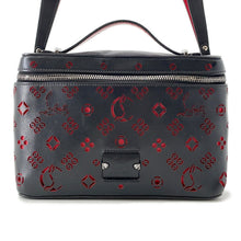 Load image into Gallery viewer, Christian Louboutin Punching Logo 2-Way Shoulder Bag Black/Red Leather