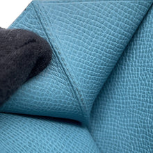 Load image into Gallery viewer, HERMES Beansufla Blue Jean Epsom