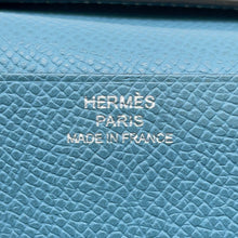 Load image into Gallery viewer, HERMES Beansufla Blue Jean Epsom