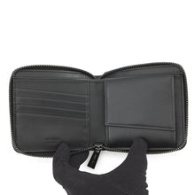 Load image into Gallery viewer, JIMMY CHOO LAWRENCE Star Studded Round Zip Bi-Fold Wallet SilverLAWRENCEAHQ Leather