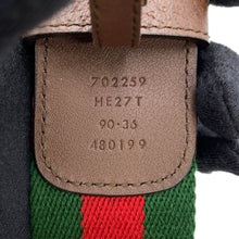 将图像加载到图库查看器中,GUCCI Cherie Line Belt Adidas Collaboration Size 90/36 Red/Green/Brown702259 Canvas Leather