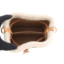 将图像加载到图库查看器中,LOUIS VUITTON Neonoe BrownM46319 Monogram Shearling Size BB