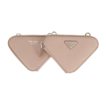 Load image into Gallery viewer, PRADA Saffiano Leather Triangle 2-Way Shoulder Bag Jasmin Flower1NR015 Leather