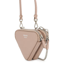 Load image into Gallery viewer, PRADA Saffiano Leather Triangle 2-Way Shoulder Bag Jasmin Flower1NR015 Leather