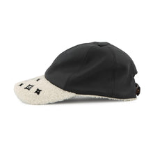 Load image into Gallery viewer, LOUIS VUITTON Sharing Cap Size M NoirM00493 Outer: 100% Lamb Leather, Partially: 77% Polyurethane, 23% Polyurethane