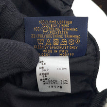 Load image into Gallery viewer, LOUIS VUITTON Sharing Cap Size M NoirM00493 Outer: 100% Lamb Leather, Partially: 77% Polyurethane, 23% Polyurethane