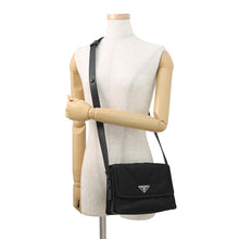 将图像加载到图库查看器中,PRADA Small Padded Re-Nylon Shoulder Bag Black1BD313 Nylon Leather