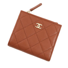 Load image into Gallery viewer, CHANEL Matelasse Small Wallet BrownAP3388 Caviar Leather