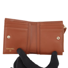 Load image into Gallery viewer, CHANEL Matelasse Small Wallet BrownAP3388 Caviar Leather