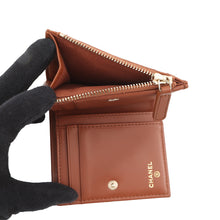 Load image into Gallery viewer, CHANEL Matelasse Small Wallet BrownAP3388 Caviar Leather