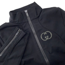 将图像加载到图库查看器中,GUCCI Seamless Jersey Zip Jacket Size S Black716747 Nylon90% Polyurethane10%
