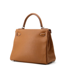 将图像加载到图库查看器中,HERMES Kelly Retourne Gold Togo Leather Size 28