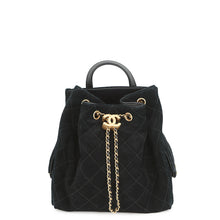 Load image into Gallery viewer, CHANEL CHANEL 25 Backpack BlackAS5600 Suede Calf Leather Size Medium