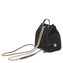 Load image into Gallery viewer, CHANEL CHANEL 25 Backpack BlackAS5600 Suede Calf Leather Size Medium