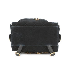 Load image into Gallery viewer, CHANEL CHANEL 25 Backpack BlackAS5600 Suede Calf Leather Size Medium