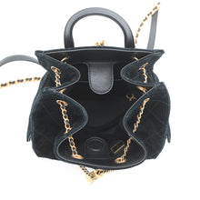 Load image into Gallery viewer, CHANEL CHANEL 25 Backpack BlackAS5600 Suede Calf Leather Size Medium