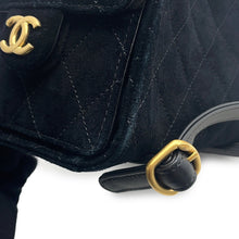 Load image into Gallery viewer, CHANEL CHANEL 25 Backpack BlackAS5600 Suede Calf Leather Size Medium