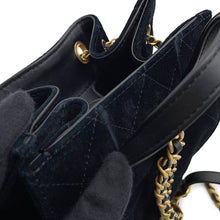 Load image into Gallery viewer, CHANEL CHANEL 25 Backpack BlackAS5600 Suede Calf Leather Size Medium