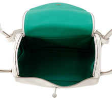 将图像加载到图库查看器中,HERMES Lindy Gris Pale/Vert Vertigo Swift Leather Size 26