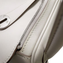 将图像加载到图库查看器中,HERMES Lindy Gris Pale/Vert Vertigo Swift Leather Size 26