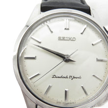 Load image into Gallery viewer, SEIKO Diamond shock W35.7mm Stainless Steel Leather Silver Dial4S24-0070