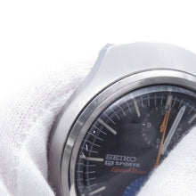 将图像加载到图库查看器中,SEIKO 5Sports Speed Timer W42mm Stainless Steel Black Dial6138-0020