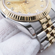 Load image into Gallery viewer, ROLEX Datejust W36mm Stainless Steel K18YG Champagne Computer Dial116233G