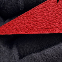 Load image into Gallery viewer, HERMES Petit H Bag Charm Soft Cream Rouge Casaque/Black Epsom Togo Leather