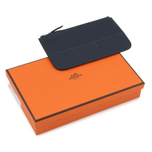 将图像加载到图库查看器中,HERMES Dogon Duo blue navy Togo Leather