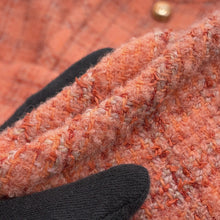 将图像加载到图库查看器中,CHANEL Collarless Jacket Size 40 OrangeP77694 Wool 58% Alpaca 23% Polyamide 13% Paper 6%