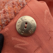 将图像加载到图库查看器中,CHANEL Collarless Jacket Size 40 OrangeP77694 Wool 58% Alpaca 23% Polyamide 13% Paper 6%