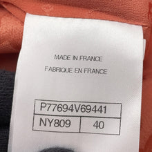 将图像加载到图库查看器中,CHANEL Collarless Jacket Size 40 OrangeP77694 Wool 58% Alpaca 23% Polyamide 13% Paper 6%
