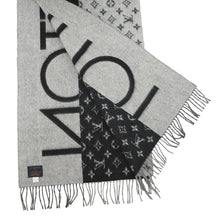 Load image into Gallery viewer, LOUIS VUITTON Scarf・LV Split NoirM70924 Cashmere100%