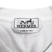 Load image into Gallery viewer, HERMES HEmbroidery Pocket T-Shirt Size S White Cotton100%