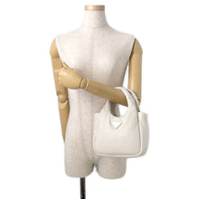 Load image into Gallery viewer, PRADA Nappa Triangle Handbag White1BA359 Soft Nappa Leather