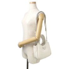 Load image into Gallery viewer, PRADA Nappa Triangle Handbag White1BA359 Soft Nappa Leather