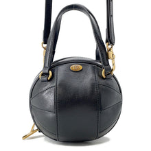 Load image into Gallery viewer, GUCCI GG Logo Basketball Shape 2-Way Shoulder Bag Black/Beige547855 Leather