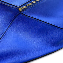 Load image into Gallery viewer, LOEWE Puzzle bag Blue Leather Size Medium