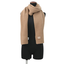 Load image into Gallery viewer, MIUMIU Wool KnitScarf Scarf Beige5FS048 Virgin Wool70% Cashmere30%