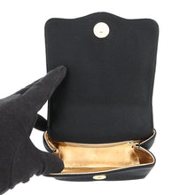 Load image into Gallery viewer, CHANEL Camellia Chain Party Bag Black Satin